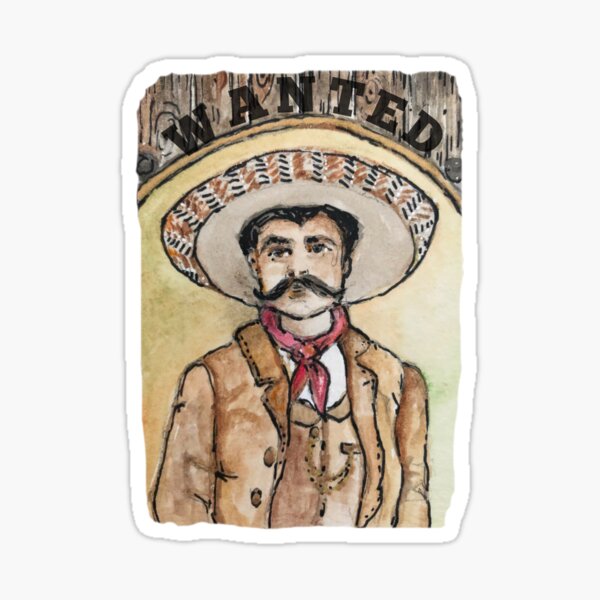 WANTED Mexican Outlaw Sticker