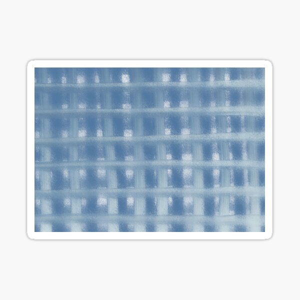 Blue Plaid Sticker