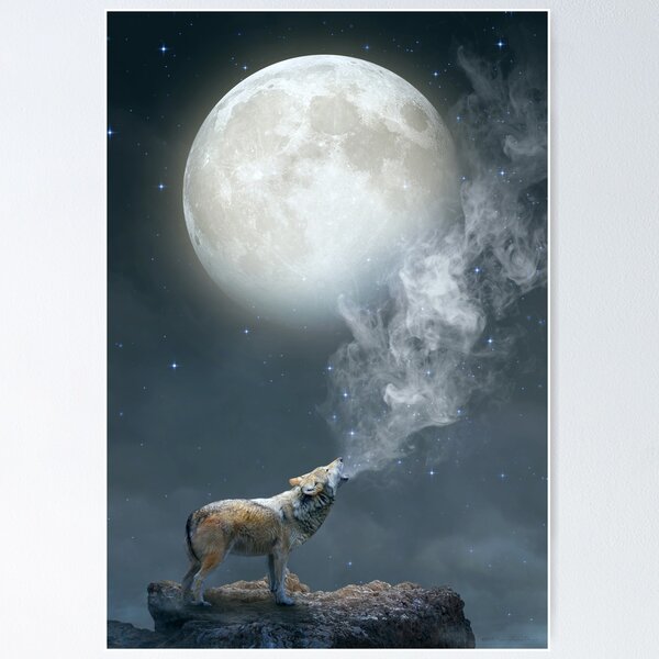 Item preview, The Light of Starry Dreams (Wolf Moon) designed and sold by soaringanchor.