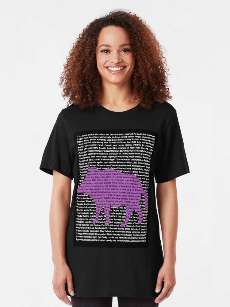 Alternate view of "The Year Of The Pig / Boar" Clothing Slim Fit T-Shirt