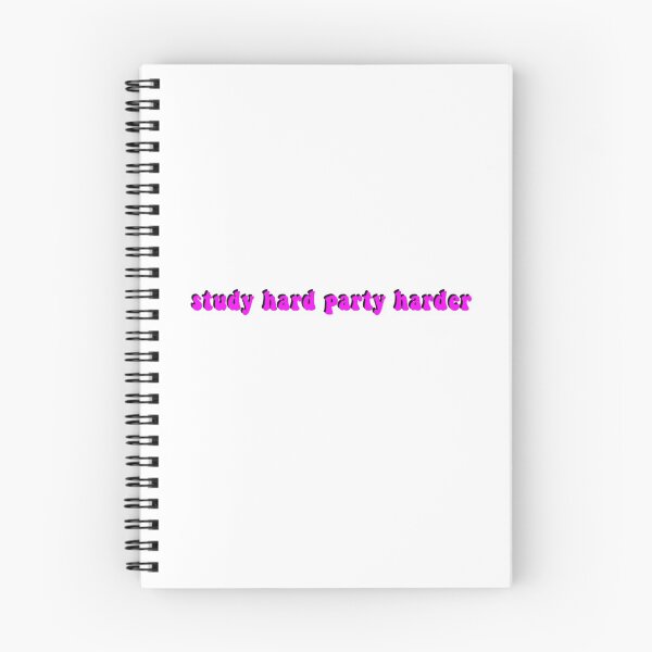 Item preview, study hard party harder designed and sold by Sofia Angulo.