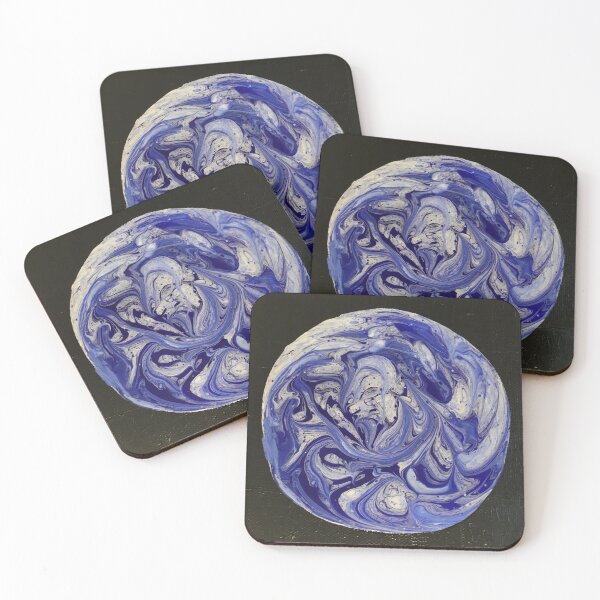 Item preview, planet earth in space abstract acrylic pour  designed and sold by artbykathleen.