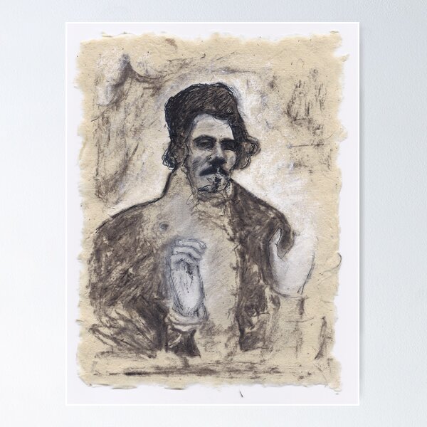 Item preview, Delacroix's Portrait designed and sold by Pascale Baud.
