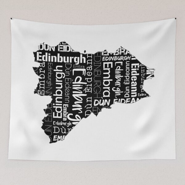 Item preview, Edinburgh City Map With Text designed and sold by MacPean.
