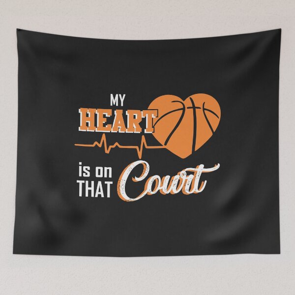 Item preview, My heart is on that court Basketball mom gift for mothers designed and sold by hadleydesigns.