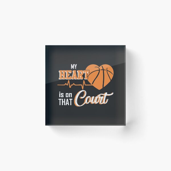 Item preview, My heart is on that court Basketball mom gift for mothers designed and sold by hadleydesigns.