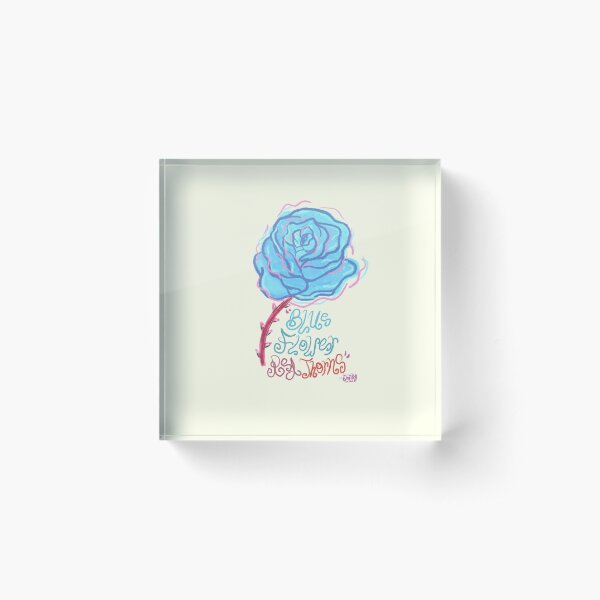 Aperçu de l'œuvre Style vintage « Fleur bleue, épines rouges » – Fan Art de Shrek créée et vendue par JaneLunear.