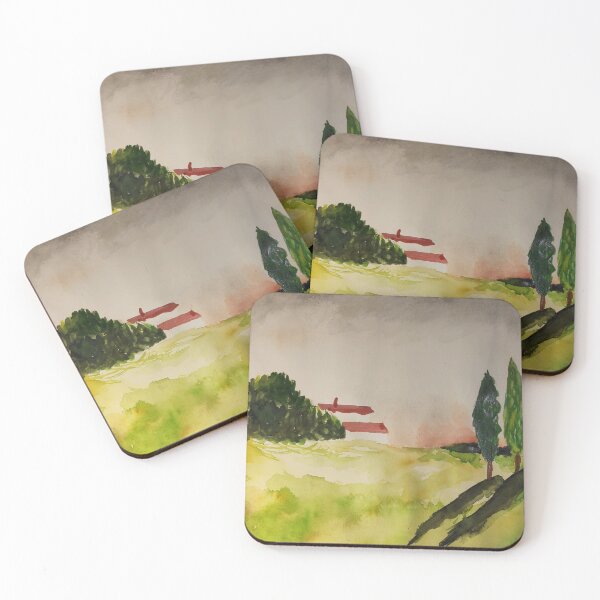 Item preview, Landscape with a small house designed and sold by edcreativ.