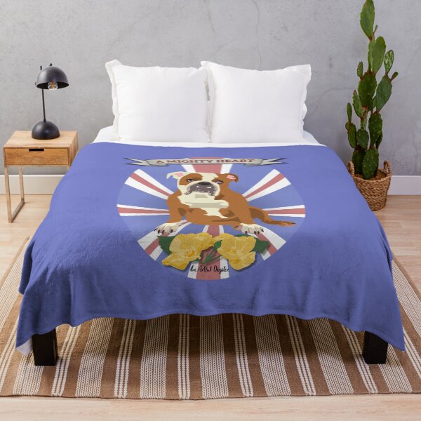 Item preview, British Bulldog - A Mighty Heart designed and sold by ArtfulDogster.
