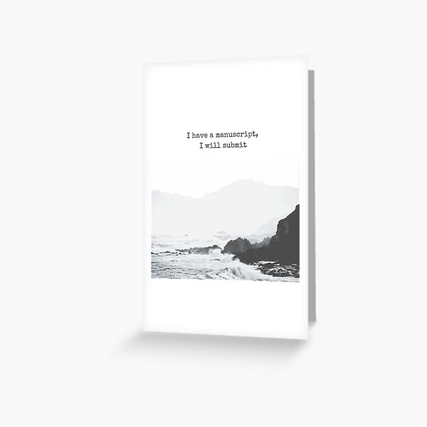 Item preview, I have a manuscript, I will submit designed and sold by Rebecca Fielding-Miller.
