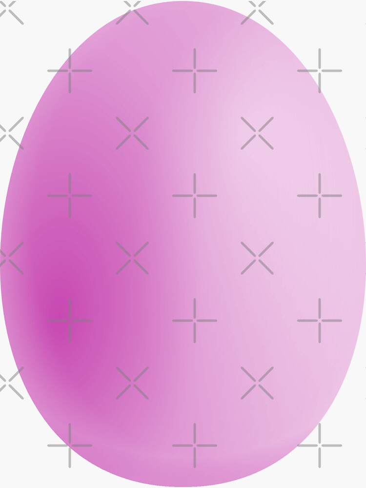 "Pastel Pink Egg " Sticker for Sale by Darcy777 Redbubble