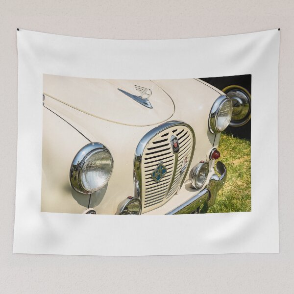 Item preview, The front of a 1950s Austin A30/A35 on display at a car show designed and sold by Graham Cornall.