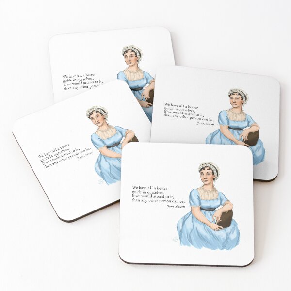 Item preview, Jane Austen quote- "We have all a better guide in ourselves, if we would attend to it, than any other person can be." designed and sold by janetogeorgette.