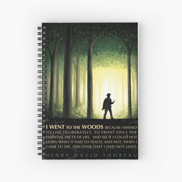 Artikel-Vorschau von Henry David Thoreau Zitat: Ich ging in den Wald, designt und verkauft von Elvin Dantes.