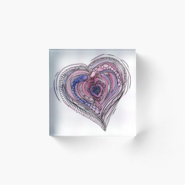 Item preview, Patterned heart designed and sold by Abi Latham.