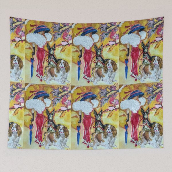 Item preview, The Girl with Dogs (The Girl in the Artificial Boa) designed and sold by MariaSibireva.