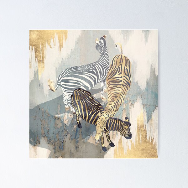 Item preview, Metallic Zebra designed and sold by spacefrogdesign.