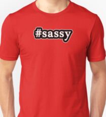 Sassy - Hashtag - Black & White Unisex T-Shirt