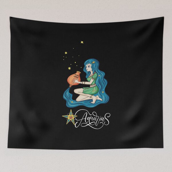 Item preview, Aquarius Zodiac Nymph designed and sold by ColorfulMystic.