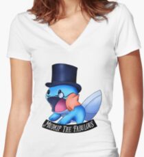 Mudkip The Fabulous Women's Fitted V-Neck T-Shirt