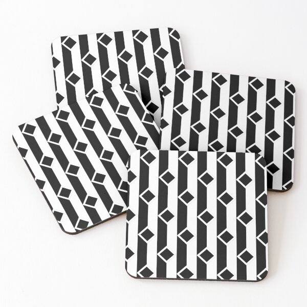Item preview, Black and White Geometric Stripe Pattern designed and sold by thesnowwhyte.
