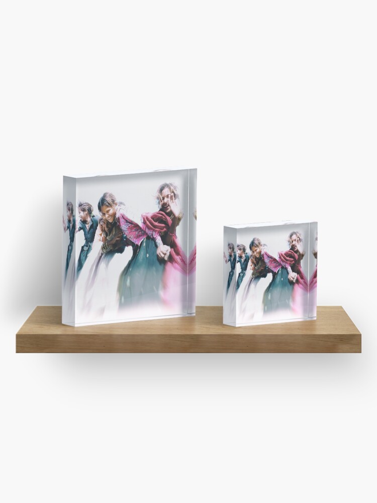 Alternate view of gypsy girls of rajasthan Acrylic Block