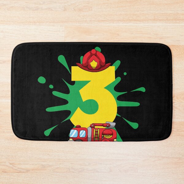 Item preview, Fire Truck 3rd Birthday Firefighter 3 Yr Old Boy designed and sold by BornDesign.