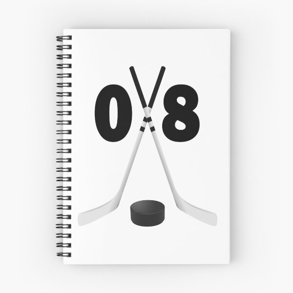 Item preview, Hockey number 08 - zero eight with sticks and disc designed and sold by AllShirts21.