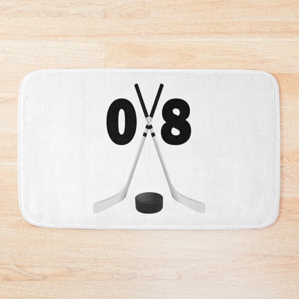 Item preview, Hockey number 08 - zero eight with sticks and disc designed and sold by AllShirts21.