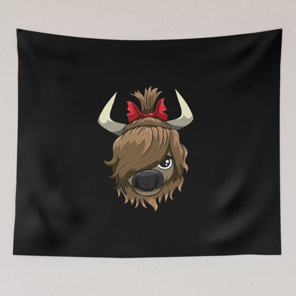 Item preview, Wild Hair Don't Care Highland Cow Scottish Cattle designed and sold by BornDesign.