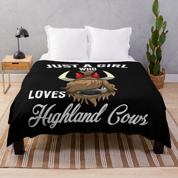 Item preview, Just A Girl Who Loves Highland Cows Cute Cattle designed and sold by BornDesign.