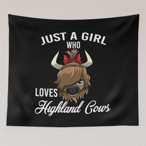 Item preview, Just A Girl Who Loves Highland Cows Cute Cattle designed and sold by BornDesign.