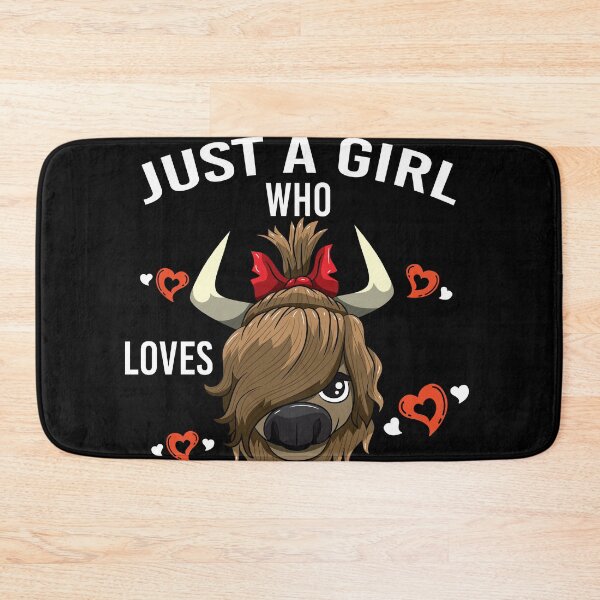 Item preview, Just A Girl Who Loves Highland Cows Cute Cattle designed and sold by BornDesign.