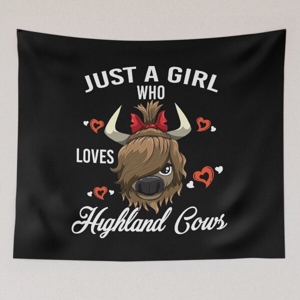 Item preview, Just A Girl Who Loves Highland Cows Cute Cattle designed and sold by BornDesign.