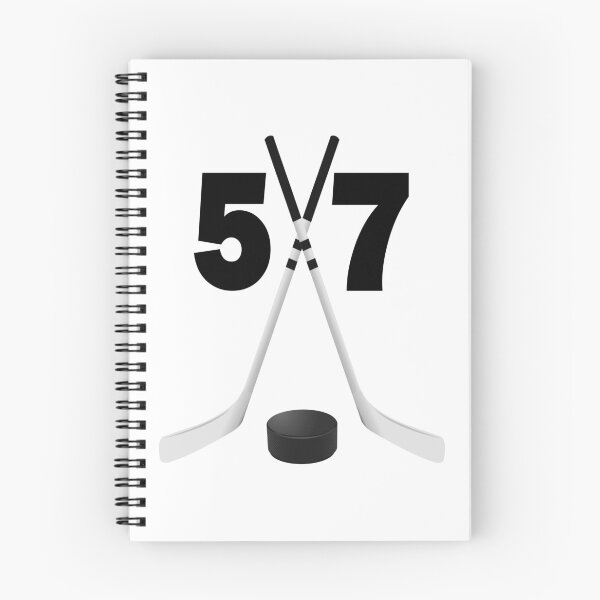 Item preview, Hockey number 57 - fifty seven with sticks and disc designed and sold by AllShirts21.