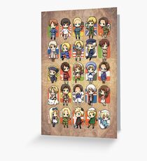 Hetalia Group Greeting Card