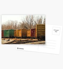Box Cars Postcards