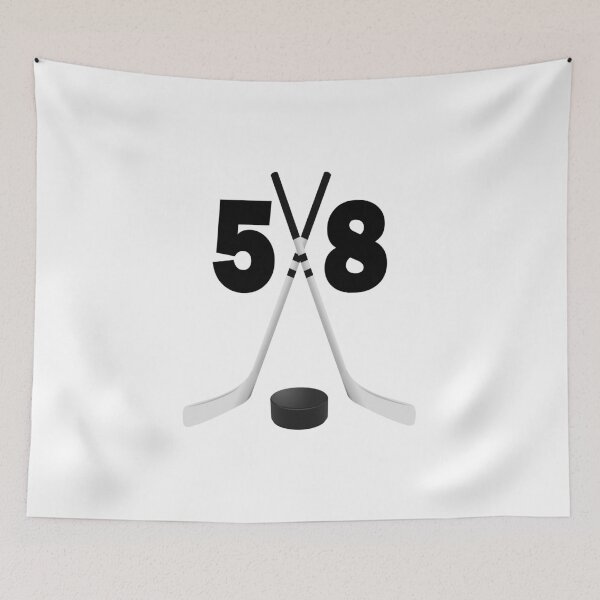 Item preview, Hockey number 58 - fifty eight with sticks and disc designed and sold by AllShirts21.