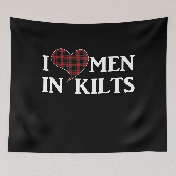 Item preview, I Love Men In Kilt Scottland Tartan Skirt Clan designed and sold by BornDesign.