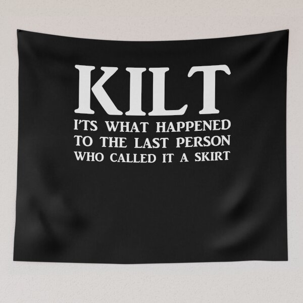 Item preview, Kilt Not A Skirt Funny Scottish Quote designed and sold by BornDesign.