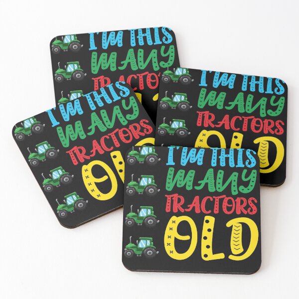 Item preview, I'm This Many Tractos Old 4 Yr Fourth Birthday Kids Boys designed and sold by BornDesign.