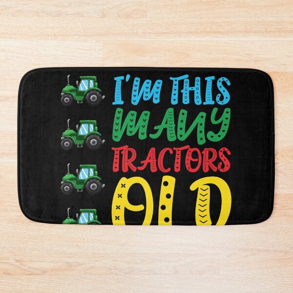 Item preview, I'm This Many Tractos Old 4 Yr Fourth Birthday Kids Boys designed and sold by BornDesign.