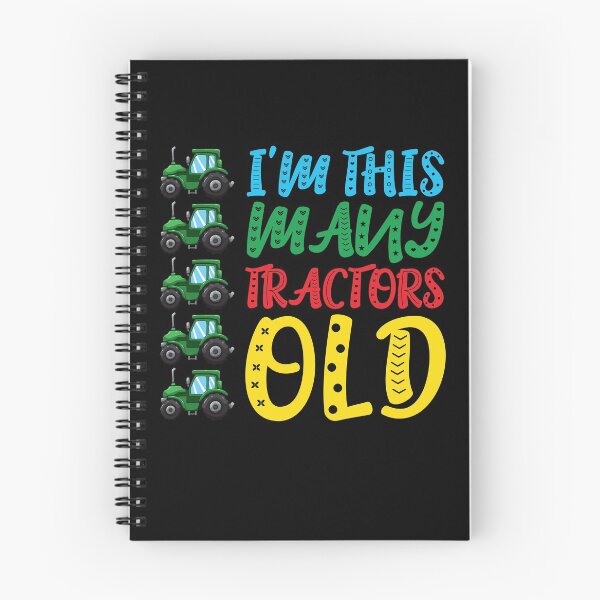 Item preview, I'm This Many Tractos Old 5 Yr Fifth Birthday Kids Boys designed and sold by BornDesign.