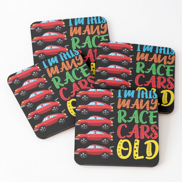 Item preview, I'm This Many Race Cars Old 5 Yr Fifth Birthday Boys designed and sold by BornDesign.