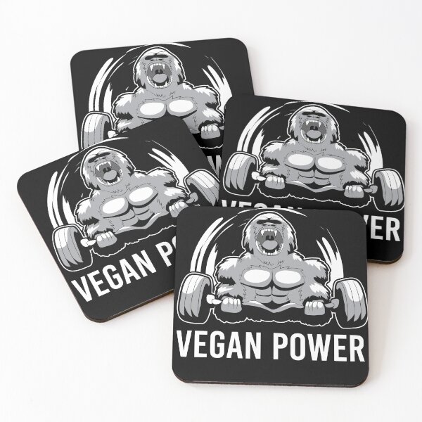 Item preview, Vegan Power Gorilla Bodybuilder Fitness Workout designed and sold by BornDesign.