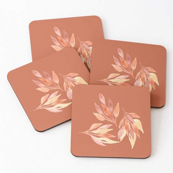 Item preview, Colorful handpainted watercolor leaves designed and sold by ApricotBlossom.