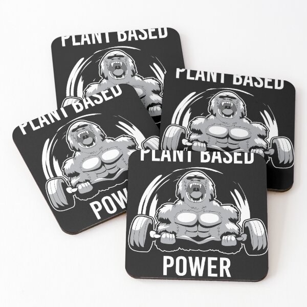 Item preview, Plant Based Power Vegan Gorilla Gym Fitness designed and sold by BornDesign.