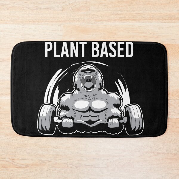 Item preview, Plant Based Power Vegan Gorilla Gym Fitness designed and sold by BornDesign.