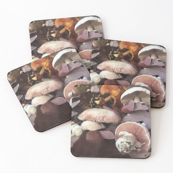 Item preview, Oak leaves and Mushrooms designed and sold by -PineconeLife-.