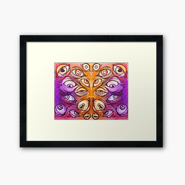 Many, many eyes. Framed Art Print